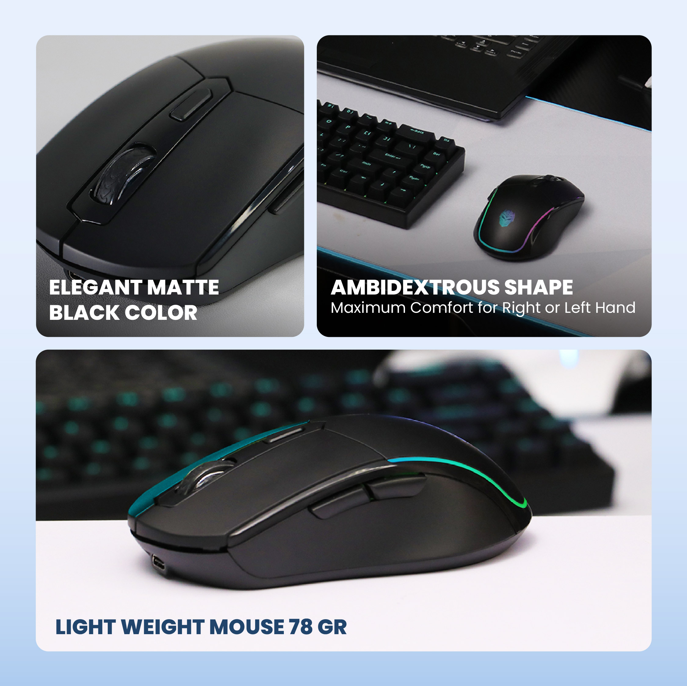 Jual [Exclusive Shopee] Rexus SH10 Mouse Gaming Wireless Rechargeable ...