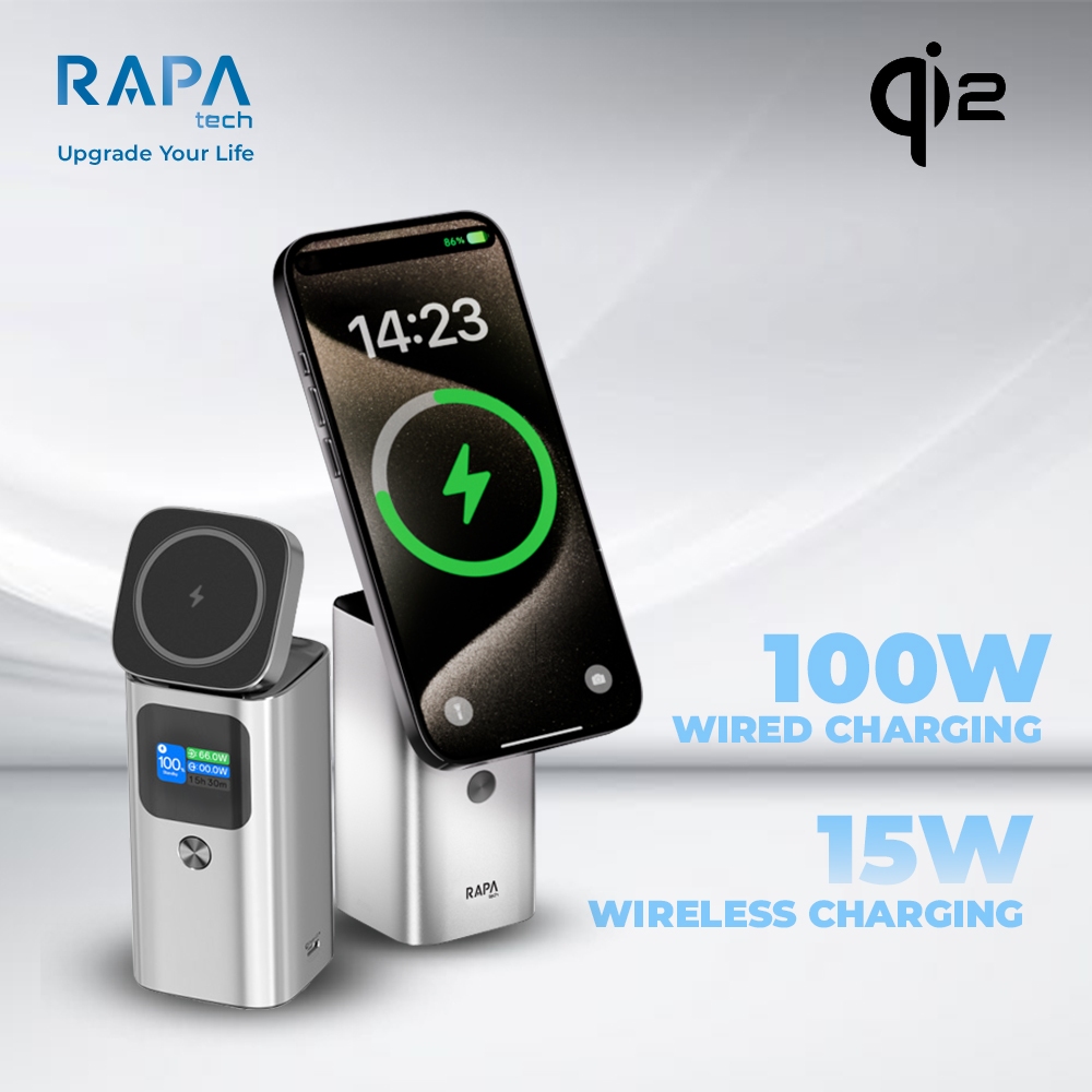 Jual RAPAtech ORIGIN MAX Power bank 3C/CCC 15.000mAh PD 100W Super Fast ...