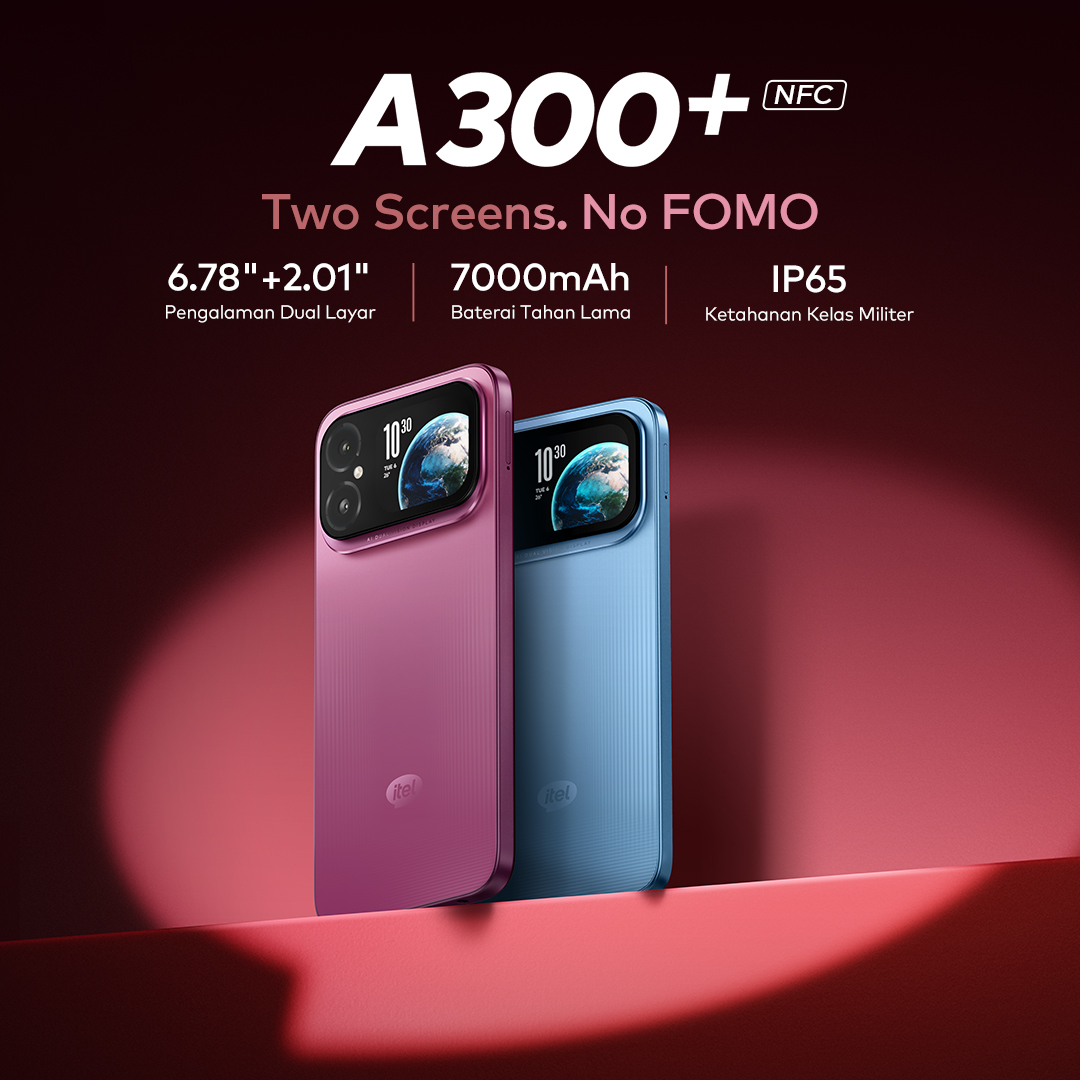 Jual [Coming Soon] [Dua Layar + NFC] itel A300+ 6/128 GB Dua Layar ...