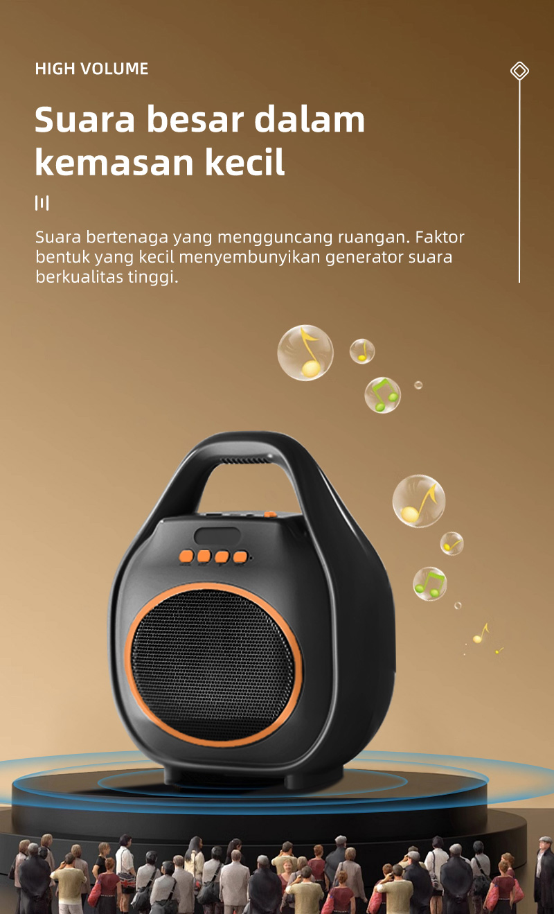 Jual BASIKE Speaker Bluetooth Mini Portable TF Card USB Flashdisk Anti ...