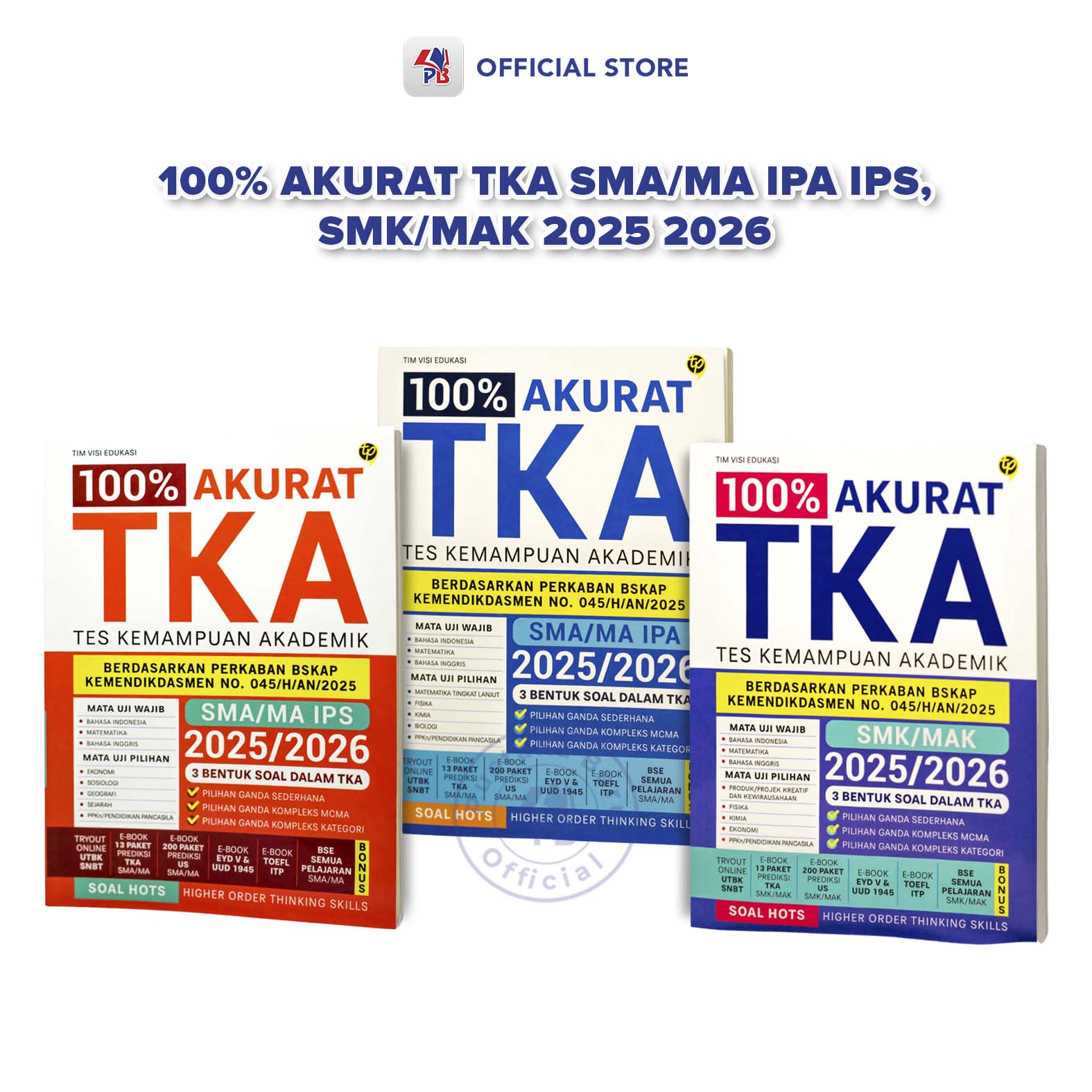 Jual Buku TKA SMA SMK / 100% Akurat TKA SMA/MA SMK/MAK IPA IPS 2025 ...
