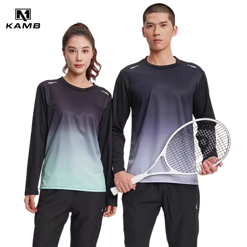 Jual KAMB Setelan Olahraga Pria Anti Bakteri Joging Badminton Lengan ...