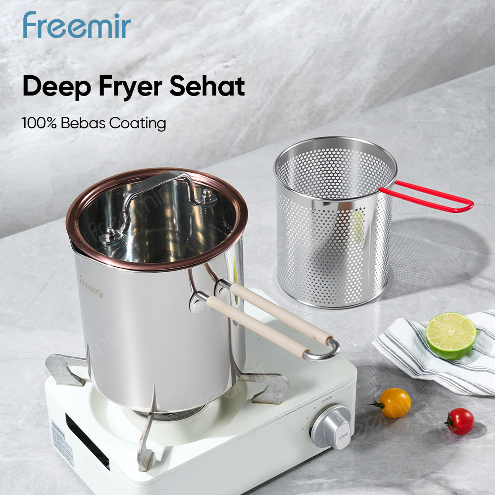 Jual [SERI API] freemir electric Deep fryer Panci penggorengan 100% ...
