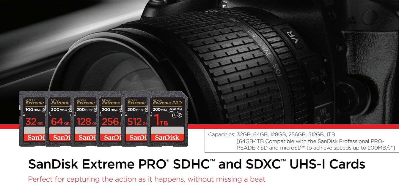 Jual SANDISK SDXC Card Extreme Pro 64GB Class 10 U3 V30 for 4K UHD (Up ...