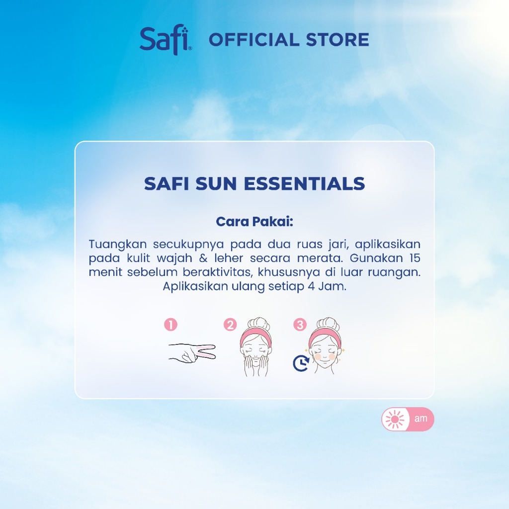 Jual Safi Sun Essentials Daily Shield Sunscreen Spf 50+ Pa ++++ 30 Ml ...