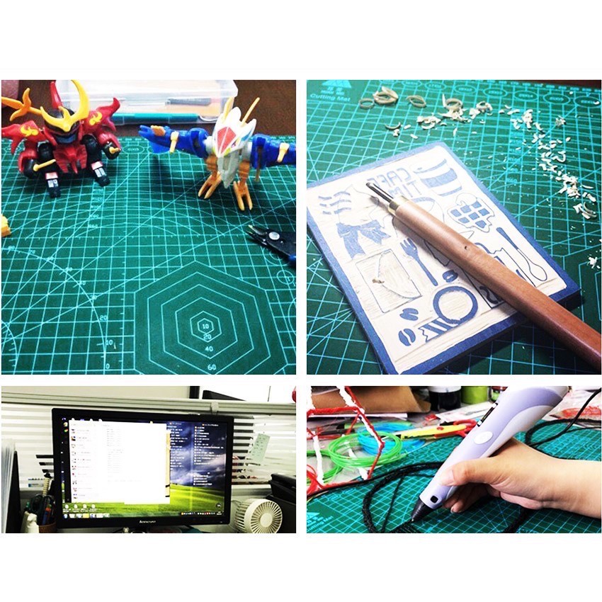 Jual LOZTOYS A3/A4 Cutting Mat Self Healing / PVC Cutting Mat / Cutting ...