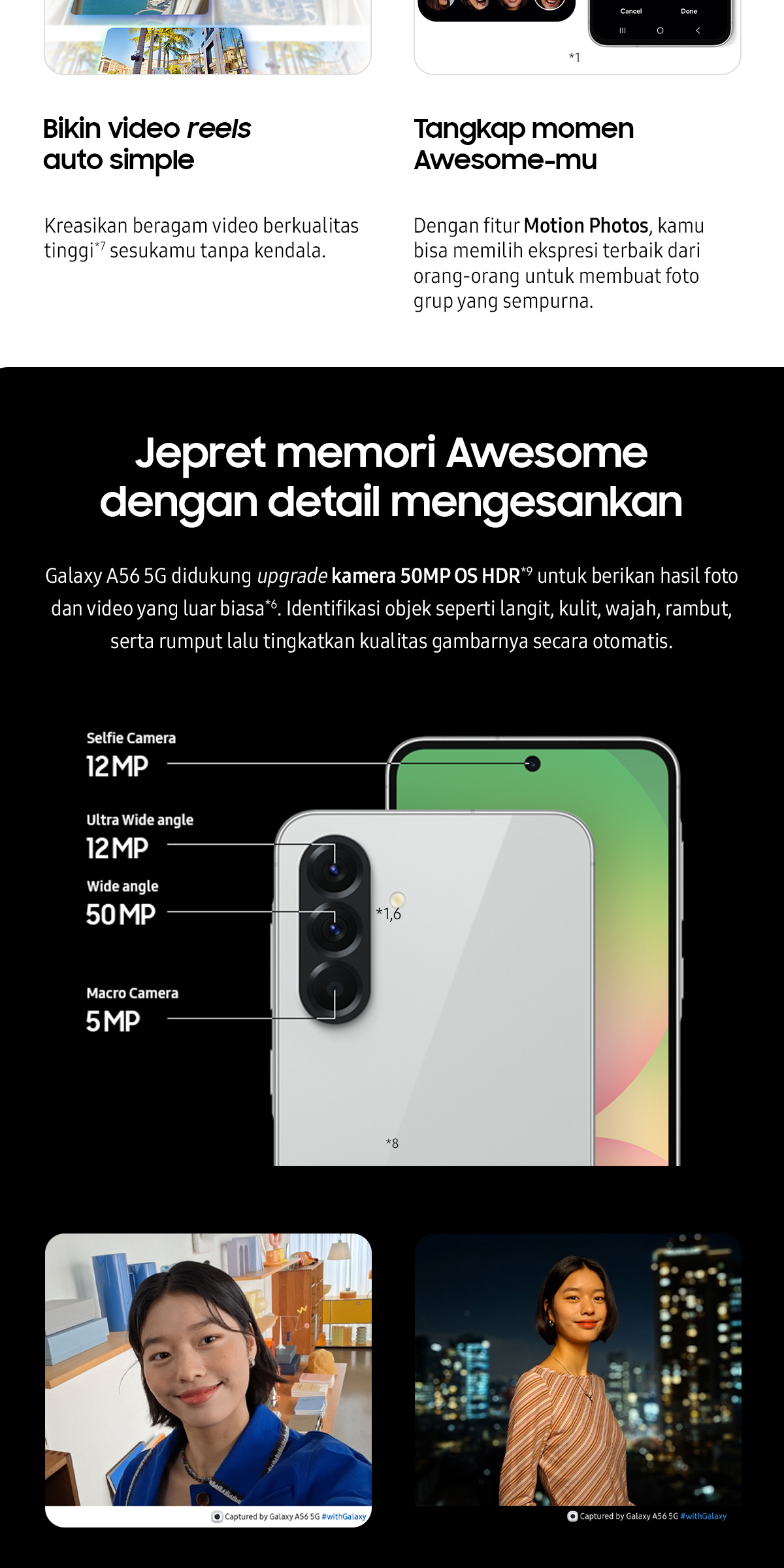 Jual Samsung Galaxy A56 5G 12/256GB - Awesome Light Gray | Galaxy AI