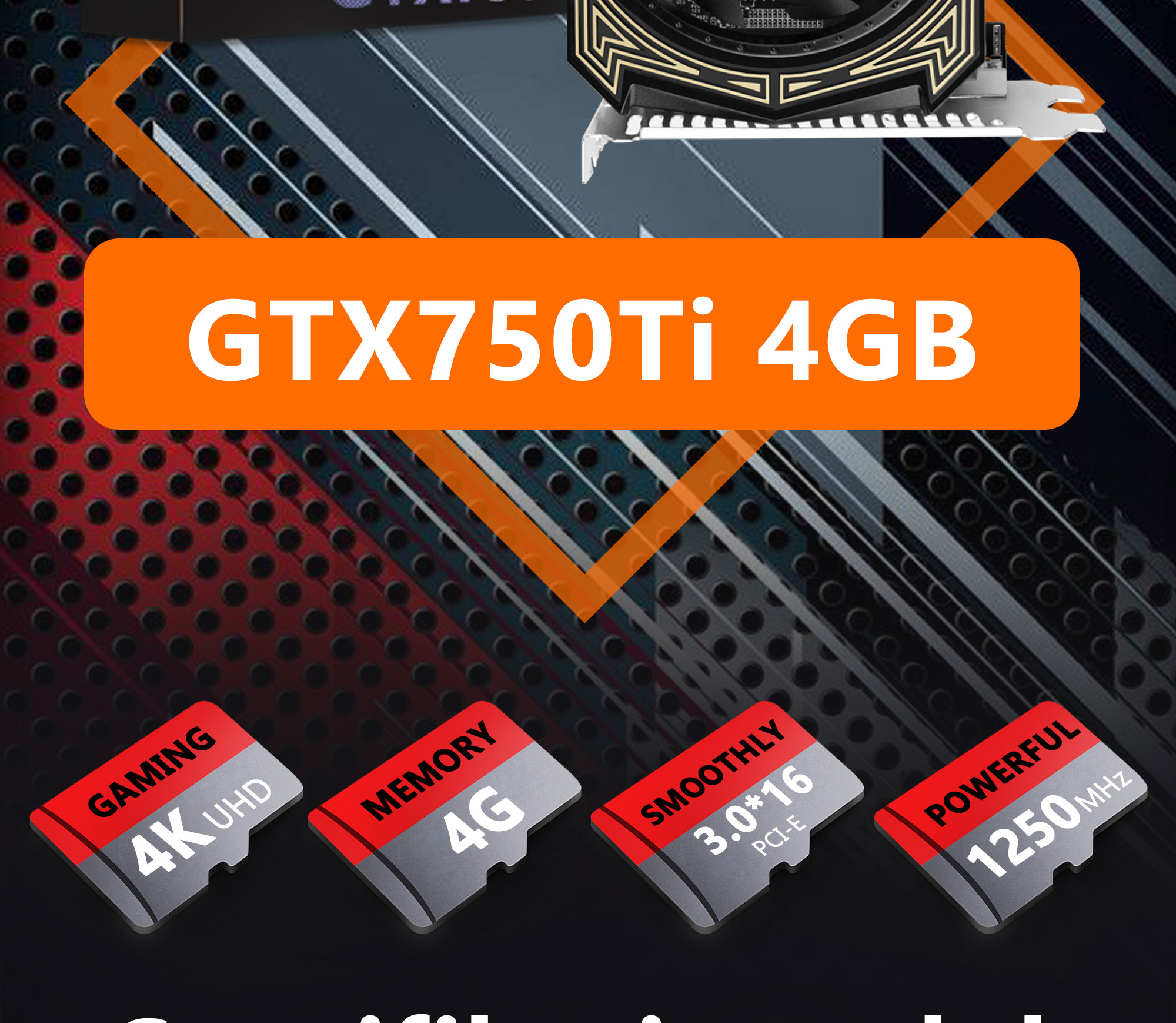 Jual AISURIX VGA Card GTX 750Ti 4GB DDR5 128Bit Pcie 3.0 GTX 750 TI 2GB ...