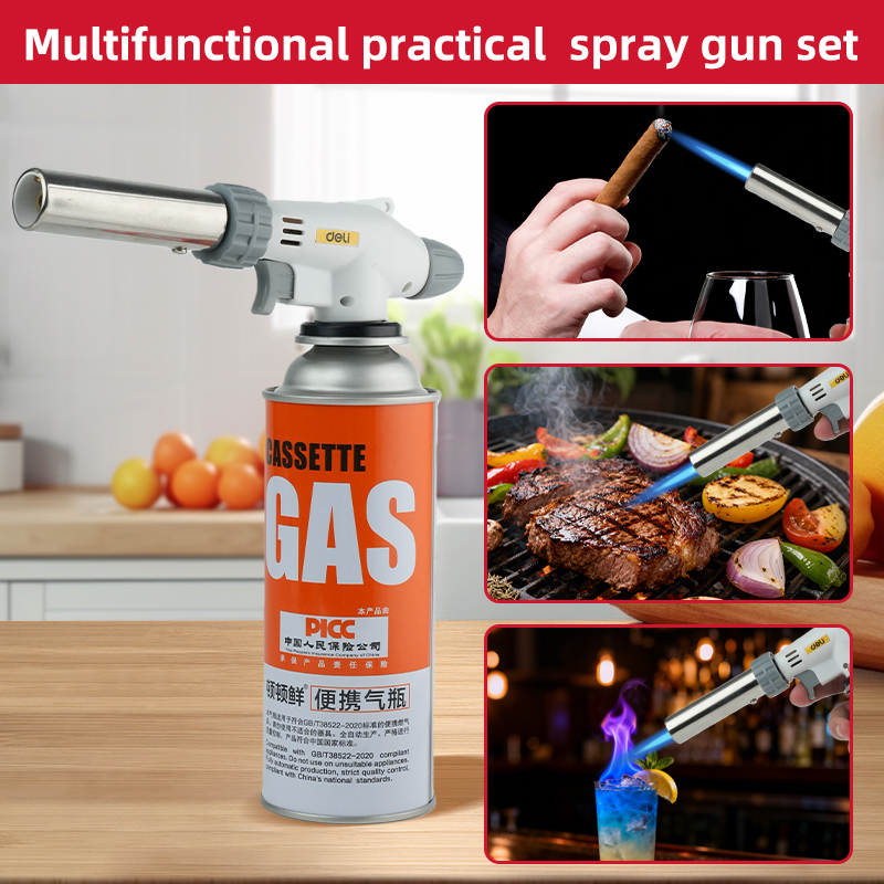 Jual Deli Tools Kepala Gas Penyemprot Api Gas Flame Thrower Flame Gun ...