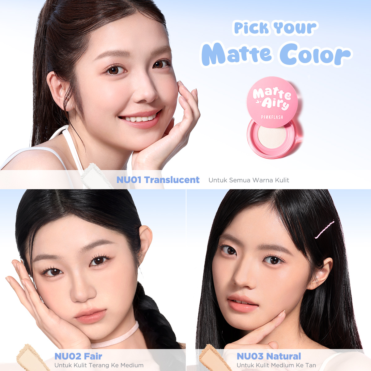 Jual [NEW]PINKFLASH AiryMatte Loose Powder Oil Control Waterproof Ultra ...
