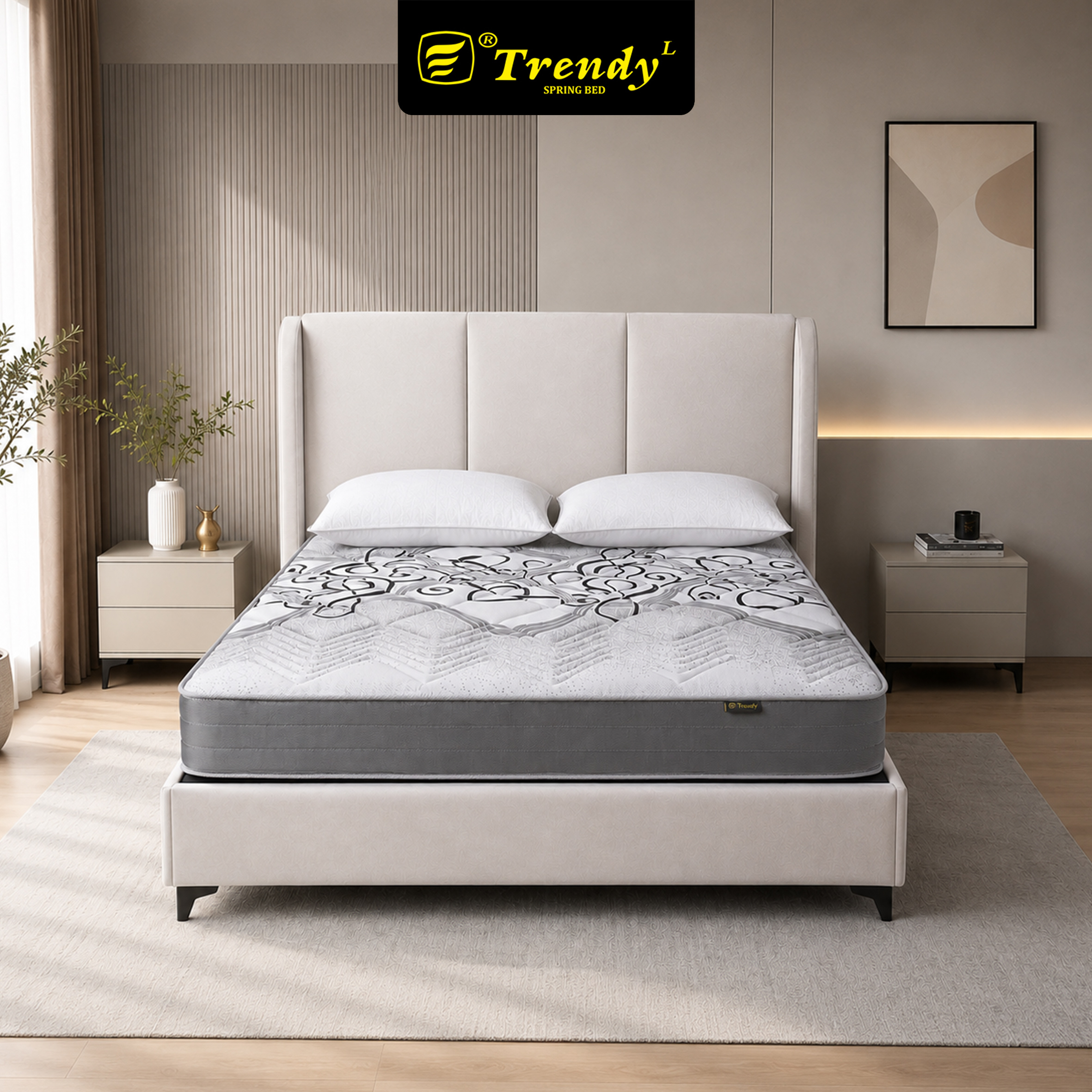 Jual Trendy Ventura Kasur Spring Bed Bonnell Spring - Vacuum Press Roll ...