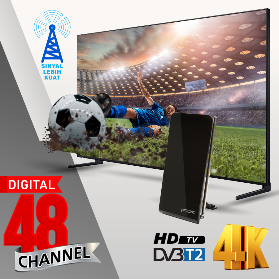 Jual Antena TV Indoor PX DA-1201NP Digital TV DVB-T2 (Garansi 24 Bulan ...