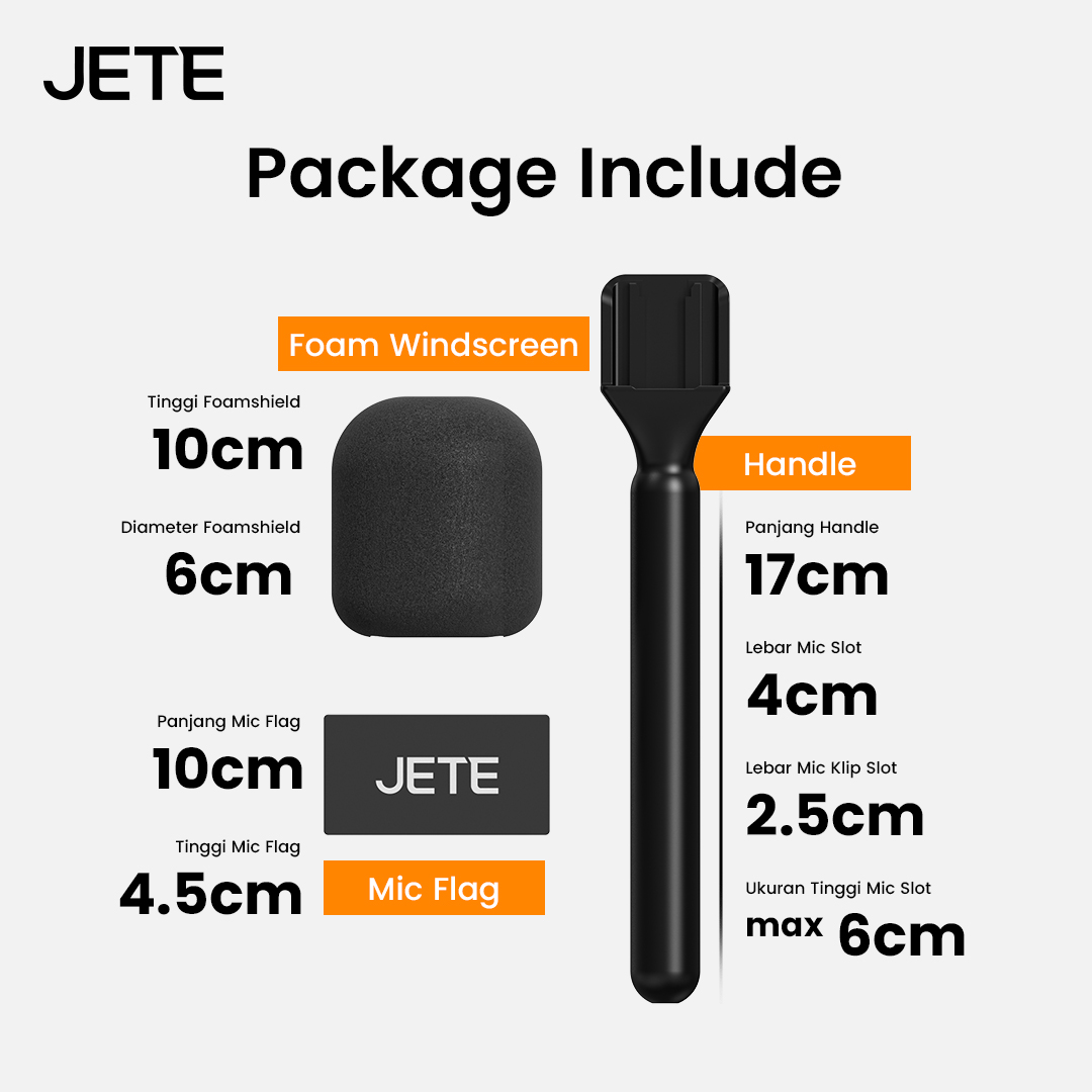 Jual Grip On Microphone JETE HMP1 Universal Handle Handheld Mic ...
