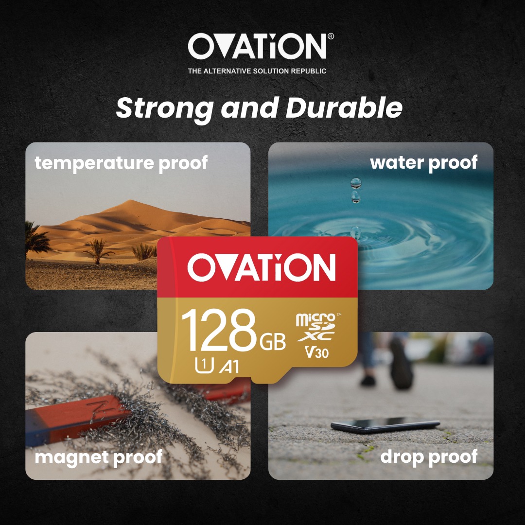 Jual OVATION Micro SD 64GB / 128GB Memory Card Extreme Microsd U1 A1 ...