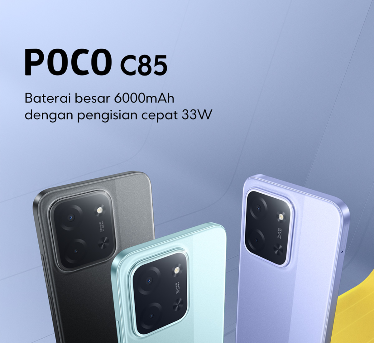 POCO C85 ブルー 6GB RAM 128GB ROM