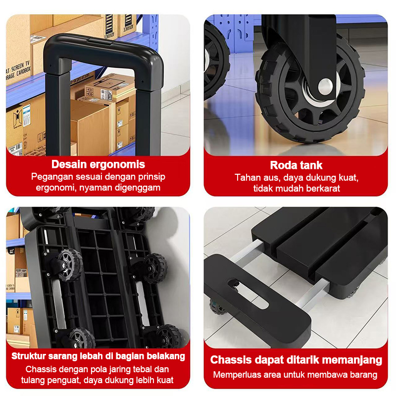 Jual Troli Tank Roda 6 | Troli Lipat Rantai Tank 300KG | Angkut ...