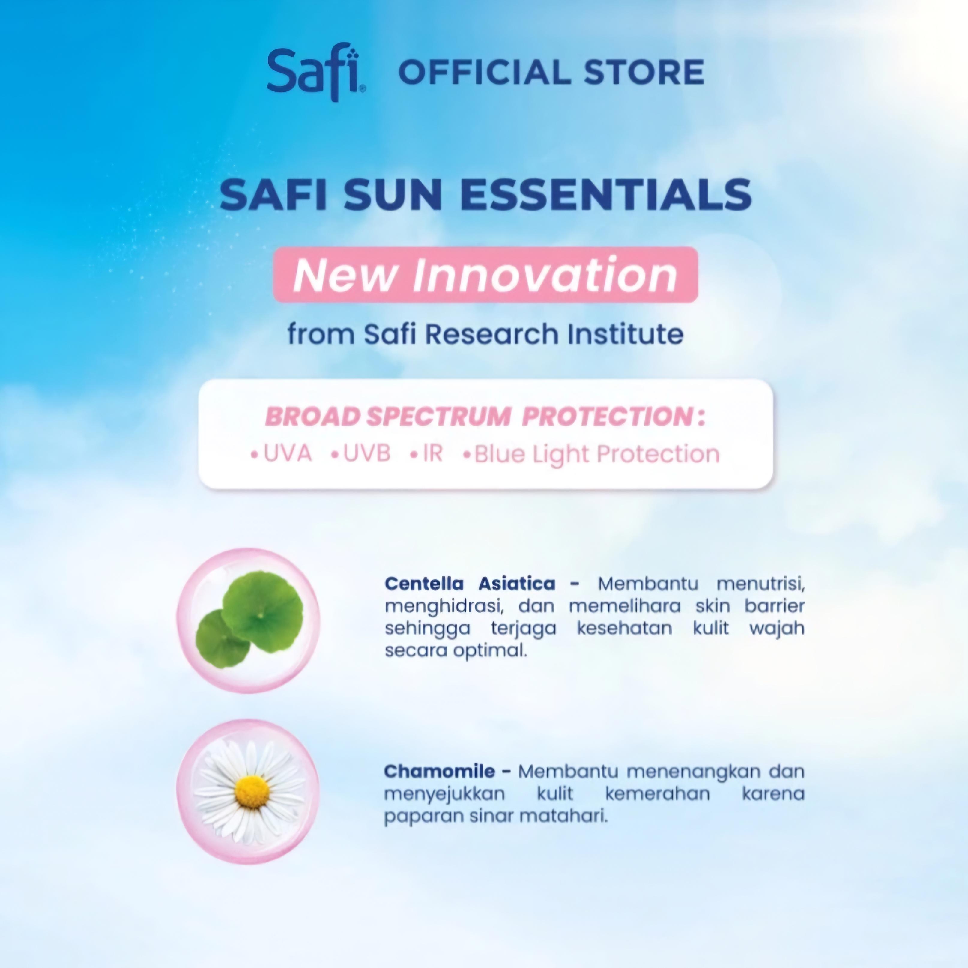 Jual Safi Sun Essentials Daily Shield Sunscreen Spf 50+ Pa ++++ 30 Ml ...
