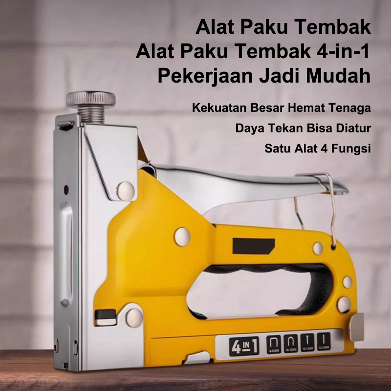 Jual Staple Gun 3 in 1 Way Heavy Duty Staples/U/D/Lurus, Cocok Pasang ...
