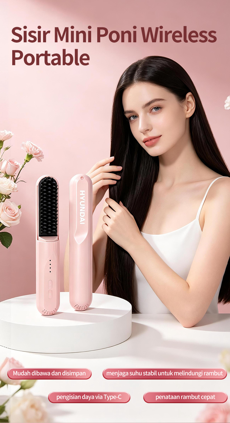 Jual HYUNDAI sisir rambut rambut comb Alat pengeriting rambut ...