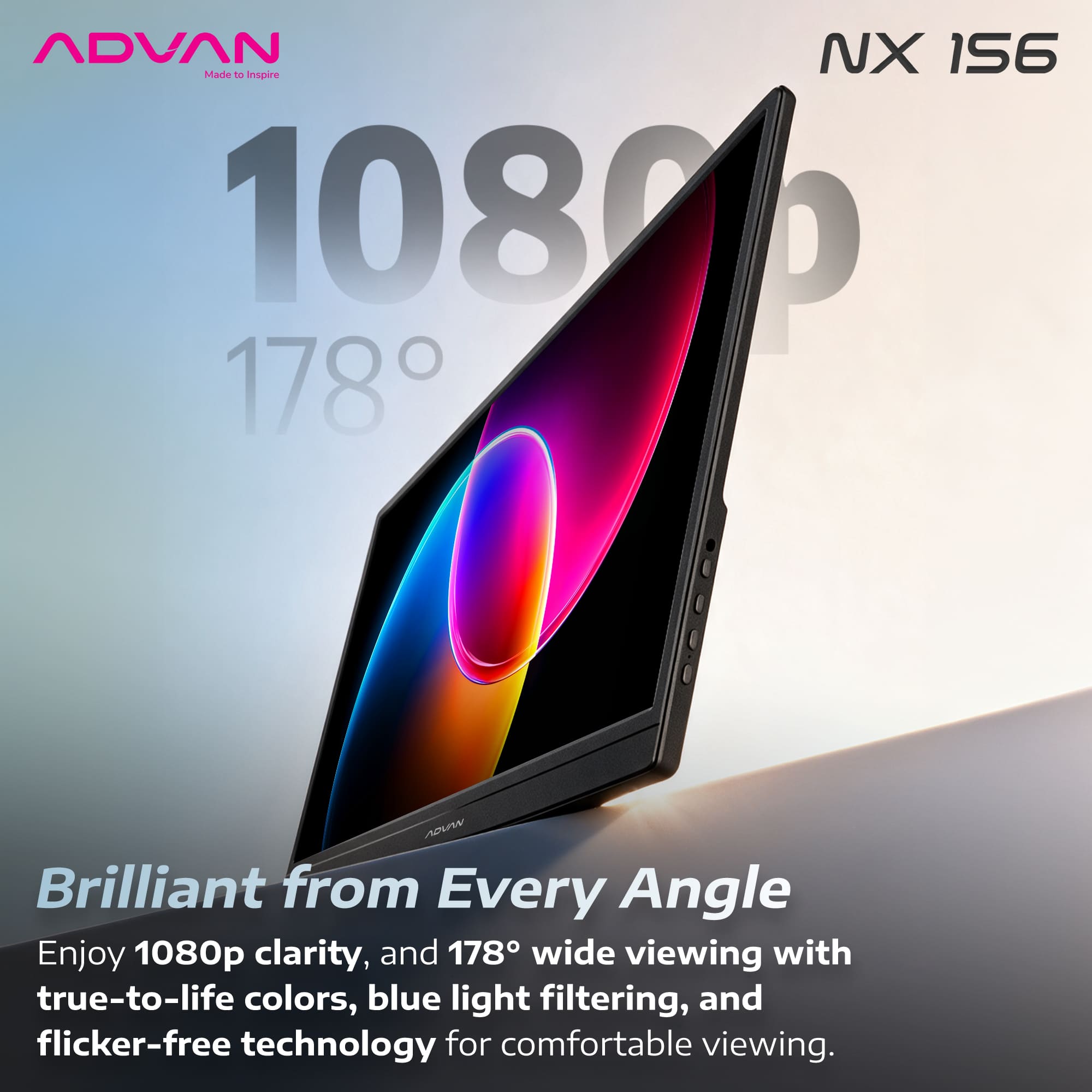 Jual [NEW LAUNCH] ADVAN NX156 Portable Monitor 15.6 Inch IPS FHD 1080P ...
