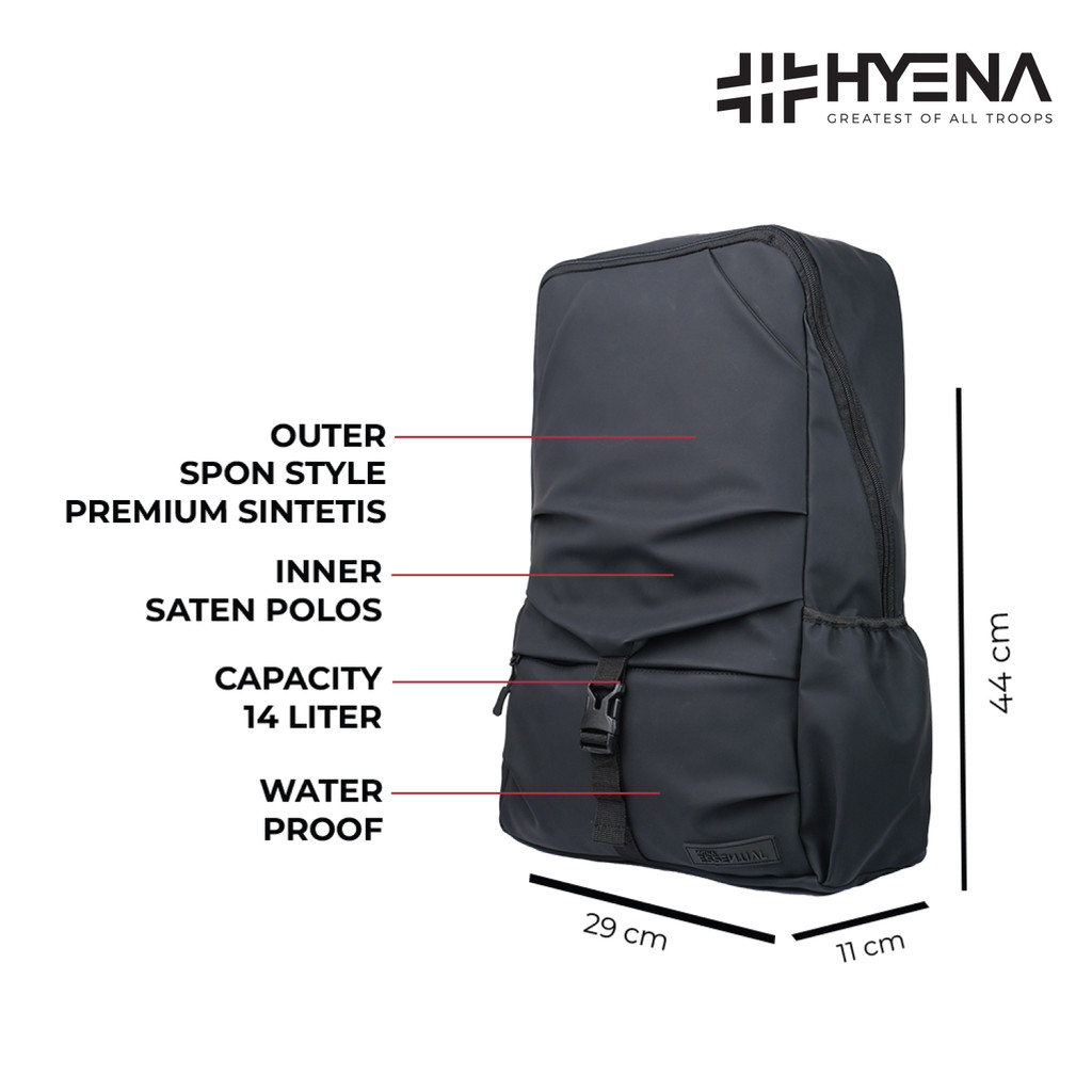 Jual HYTRIX ( R10 ) - Hyena Backpack Essential Series | Ransel Daypack ...