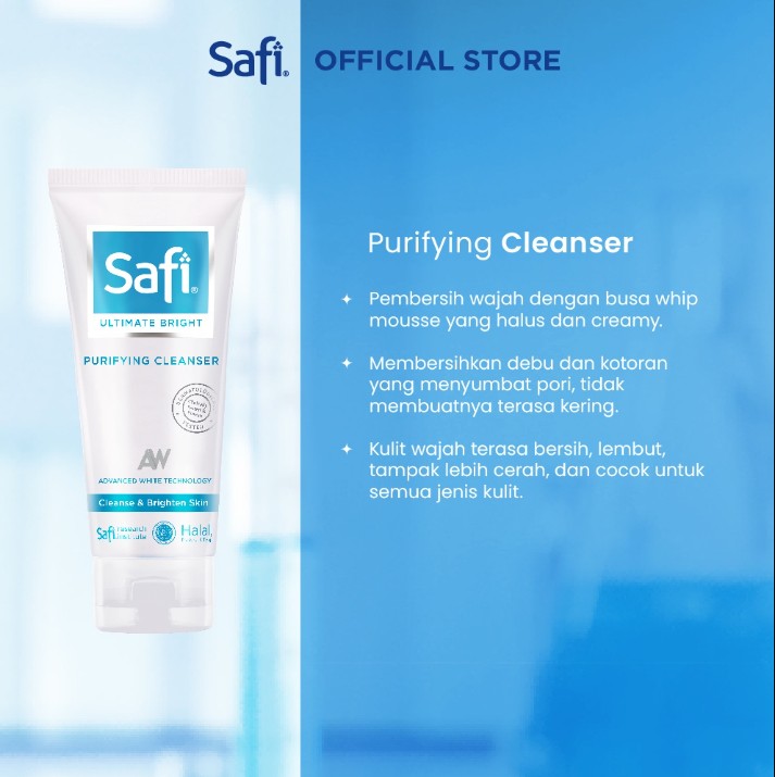 Jual Safi Ultimate Bright Purifying + Vit C Cleanser 100Gr - Foam ...
