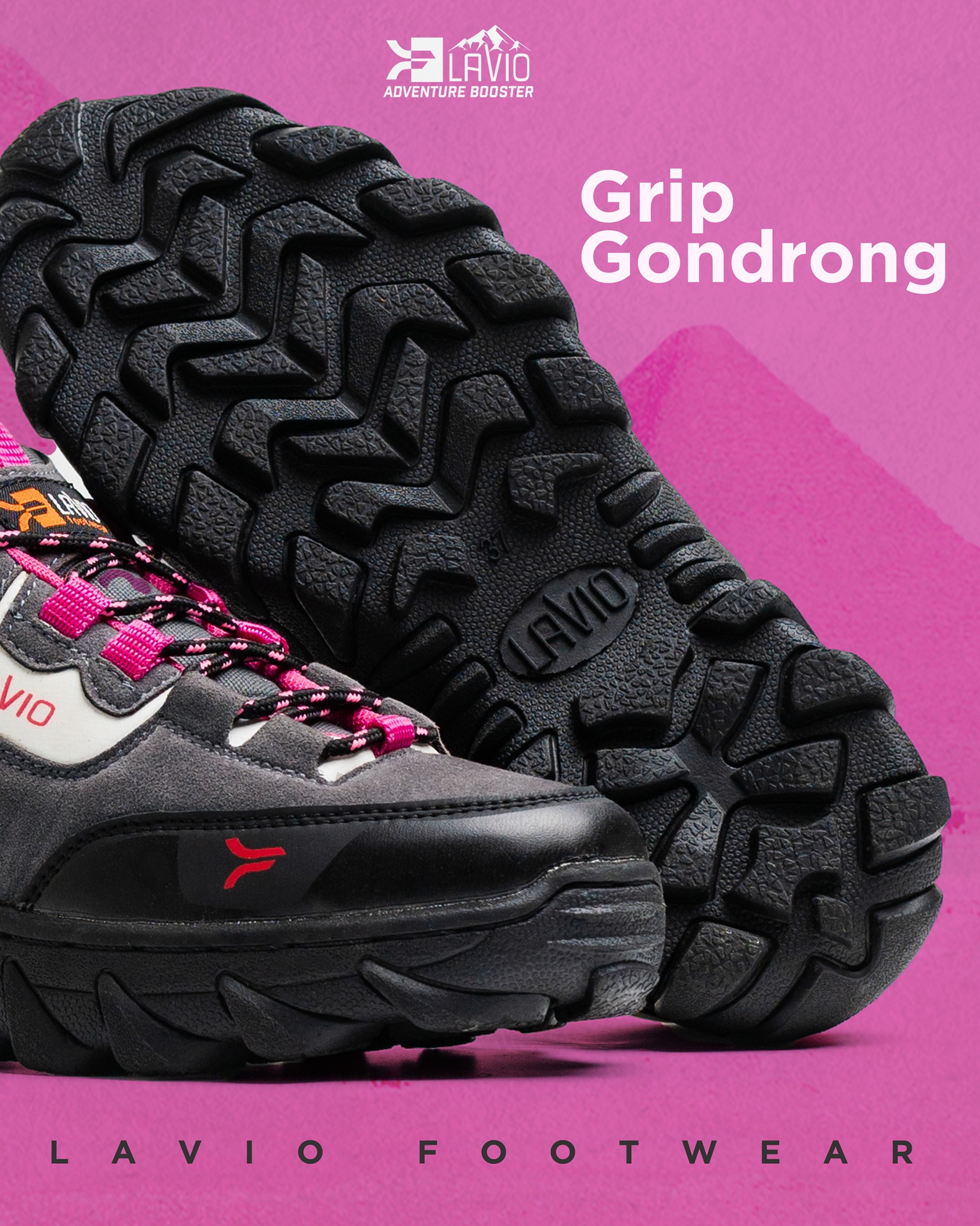 Jual Lavio Trail Pink 805 | Sepatu Wanita Hiking Trekking Sneakers ...