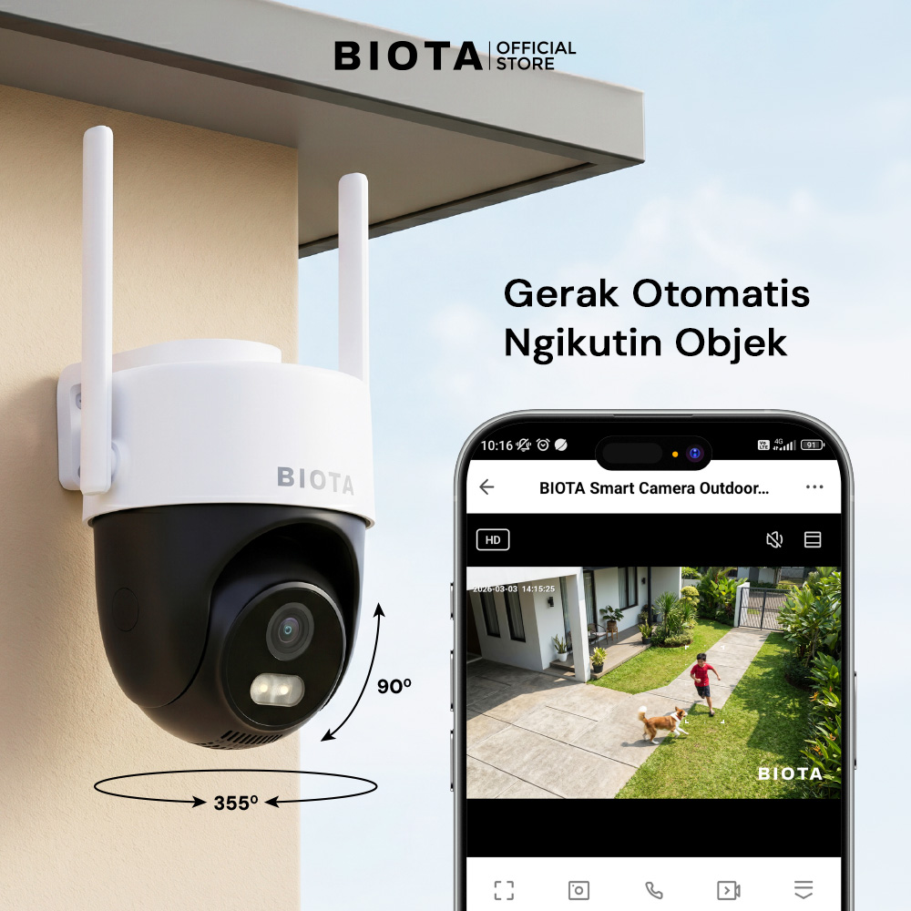Jual BIOTA Smart Camera Outdoor PTZ - Kamera CCTV Outdoor Wifi ...