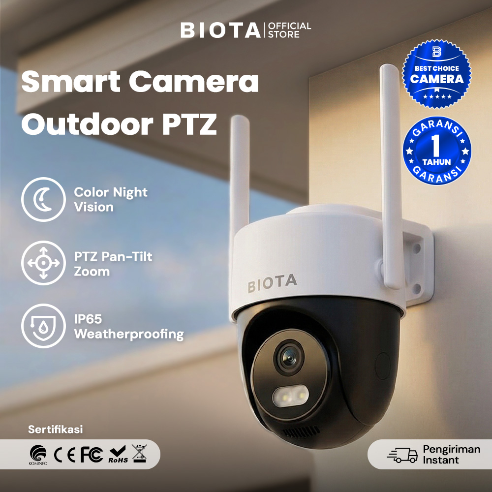 Jual BIOTA Bundling Smart Camera Outdoor PTZ - Kamera CCTV Wifi Outdoor ...