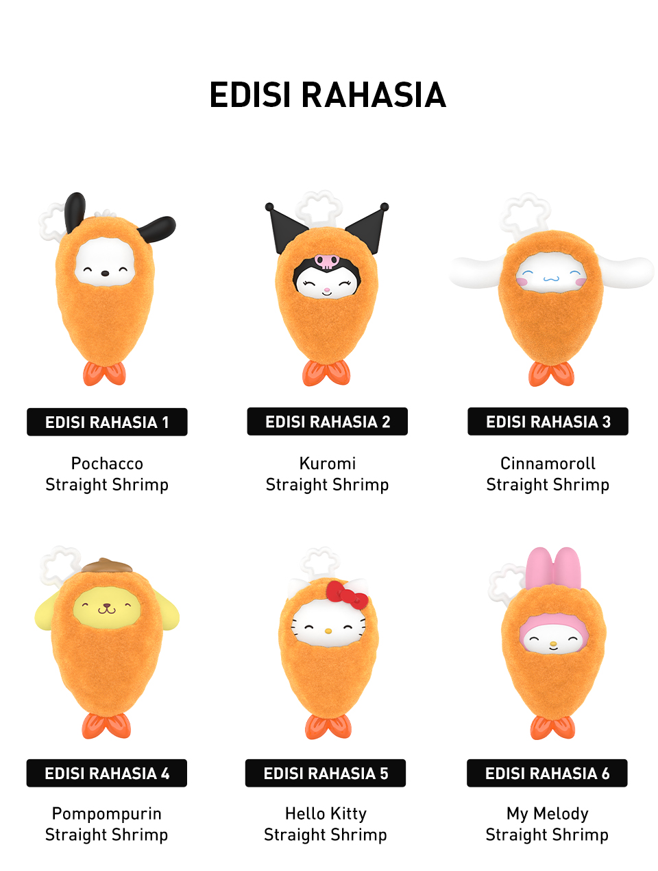 Jual POP MART POP BEAN Sanrio Characters Fried Shrimp Series Blind Box ...