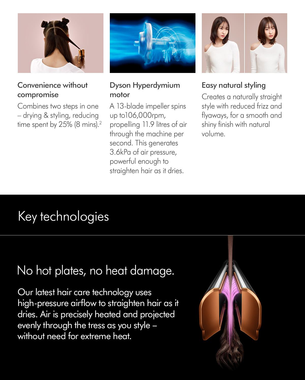 Jual Dyson Airstrait HT01 (Amber Silk) Hair Straightener Meluruskan ...