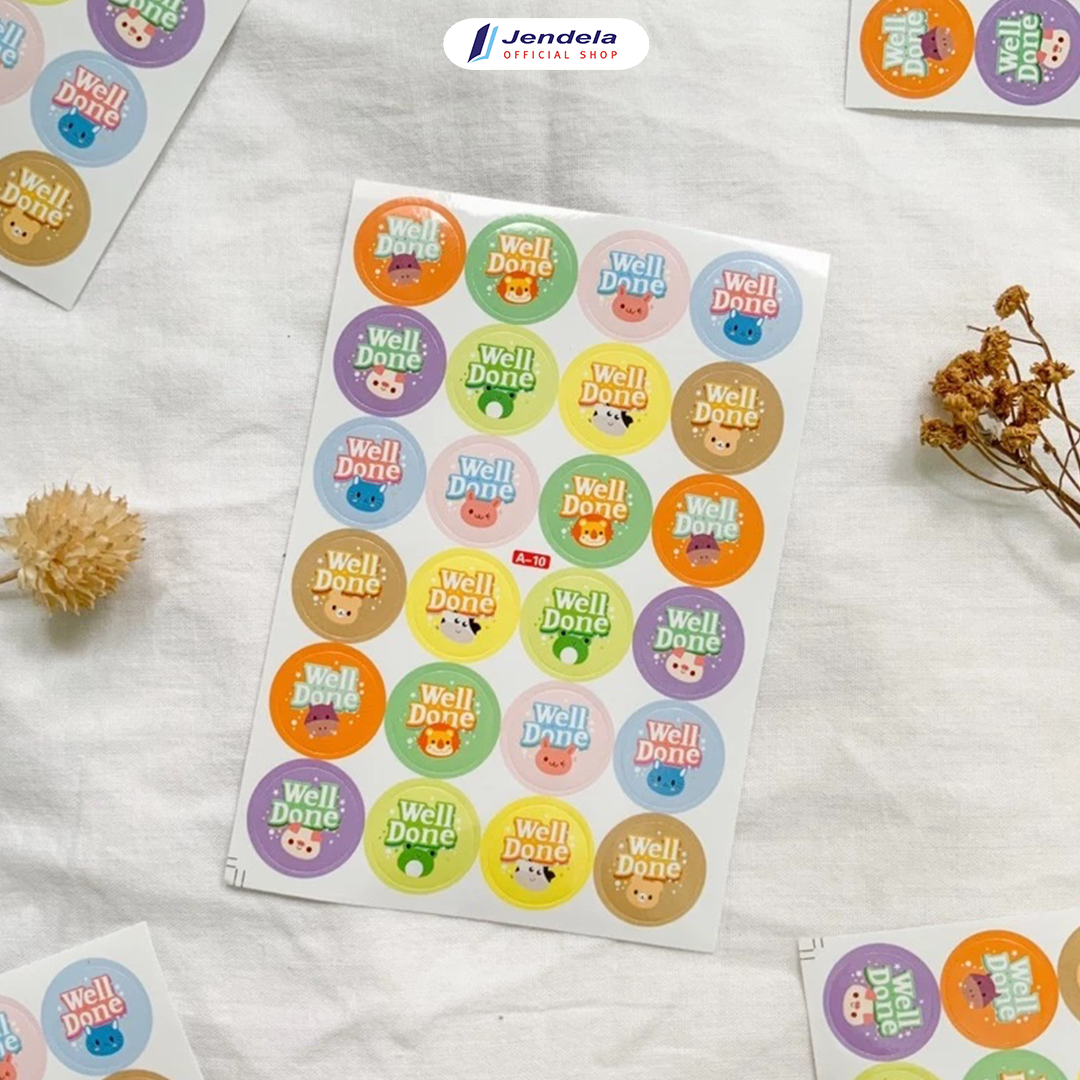 Jual Stiker Reward Anak Well Done Children's Reward Stickers TK PAUD ...