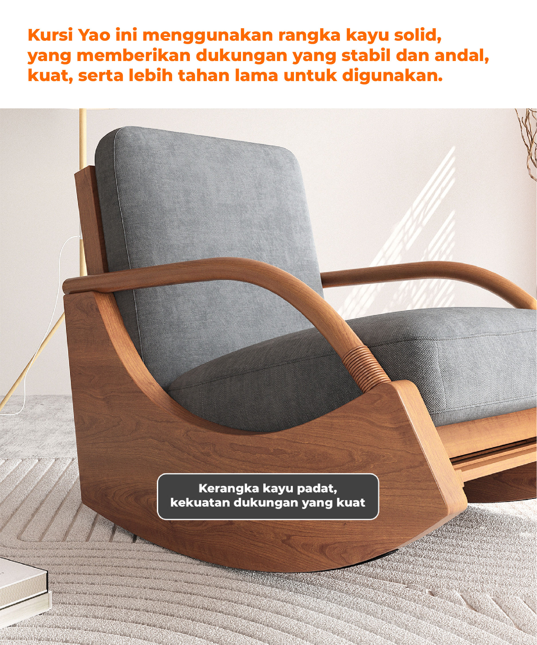 Jual Homedoki Kursi Goyang/Kursi Goyang Bayi/Kursi Goyang Santai/Kursi ...
