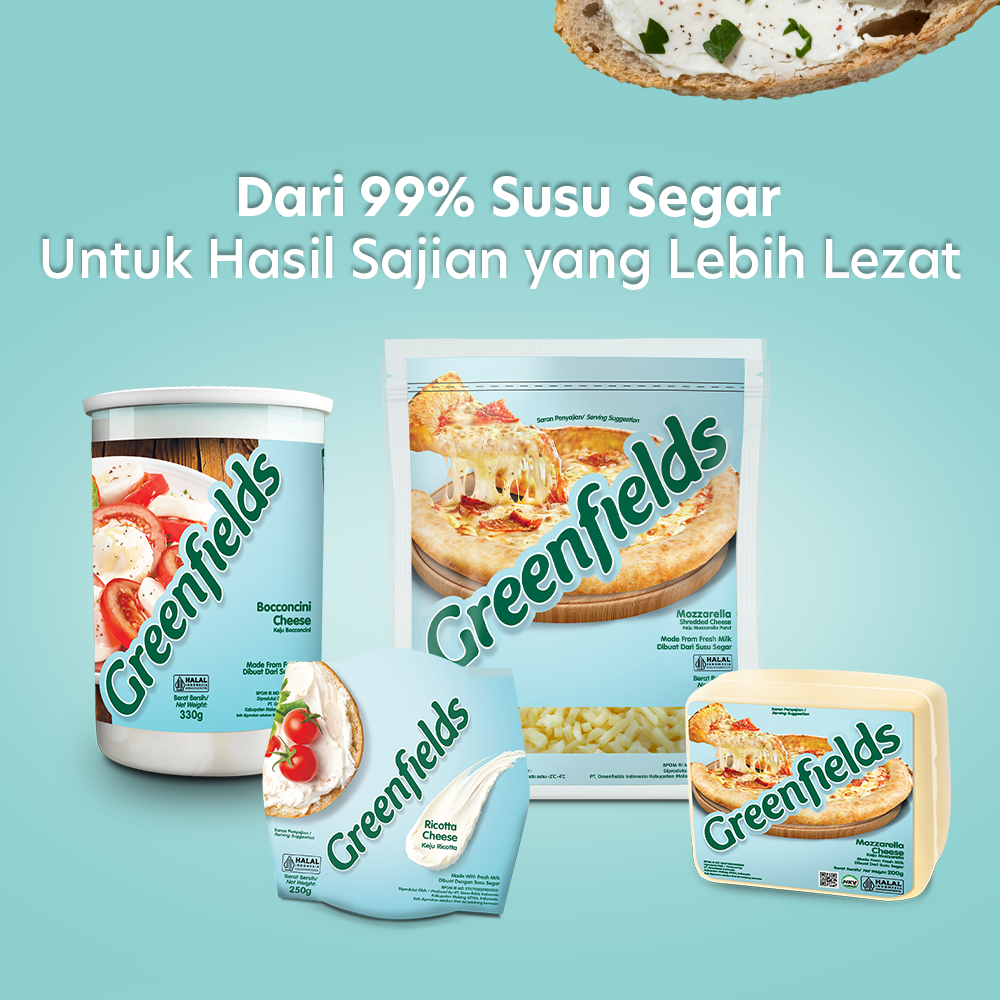 Jual Keju Greenfields - Ricotta Cheese 250 g | Shopee Indonesia