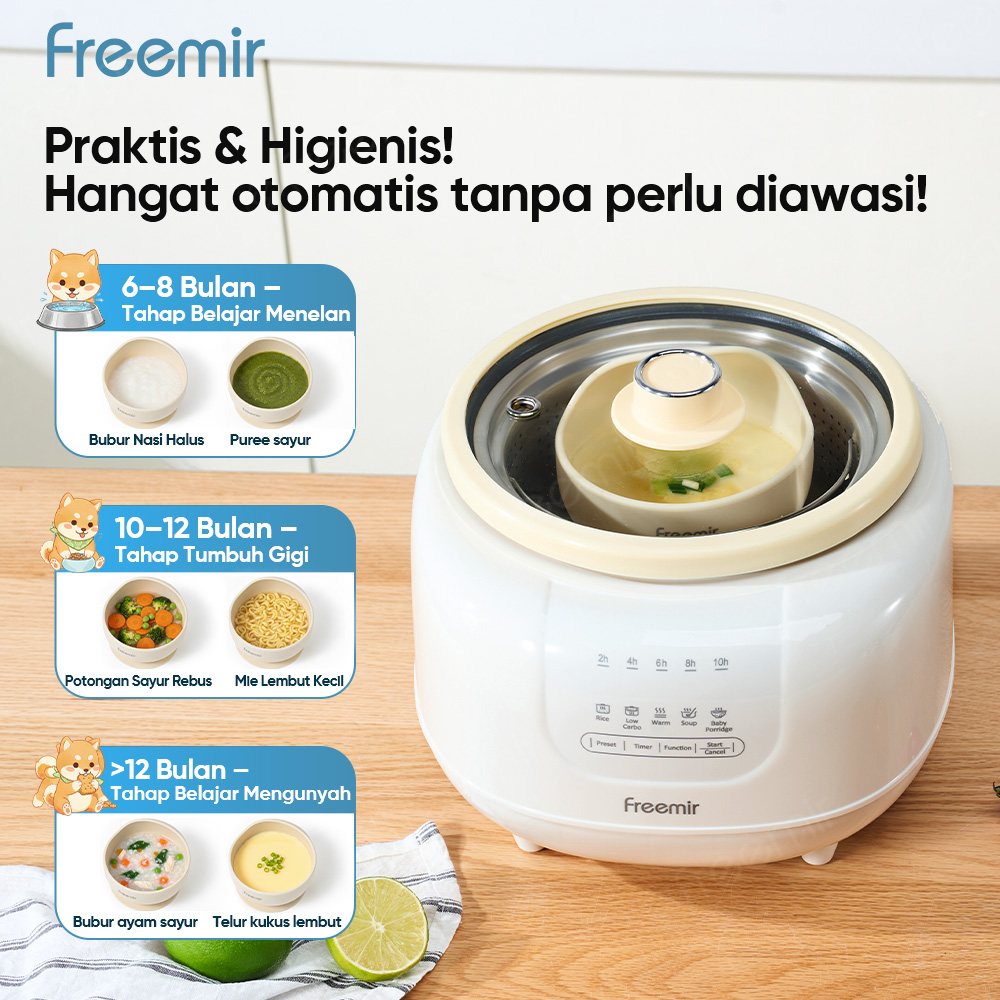 Jual Special freemir Slow Cooker Mini Rice Cooker Digital 1.2L ...