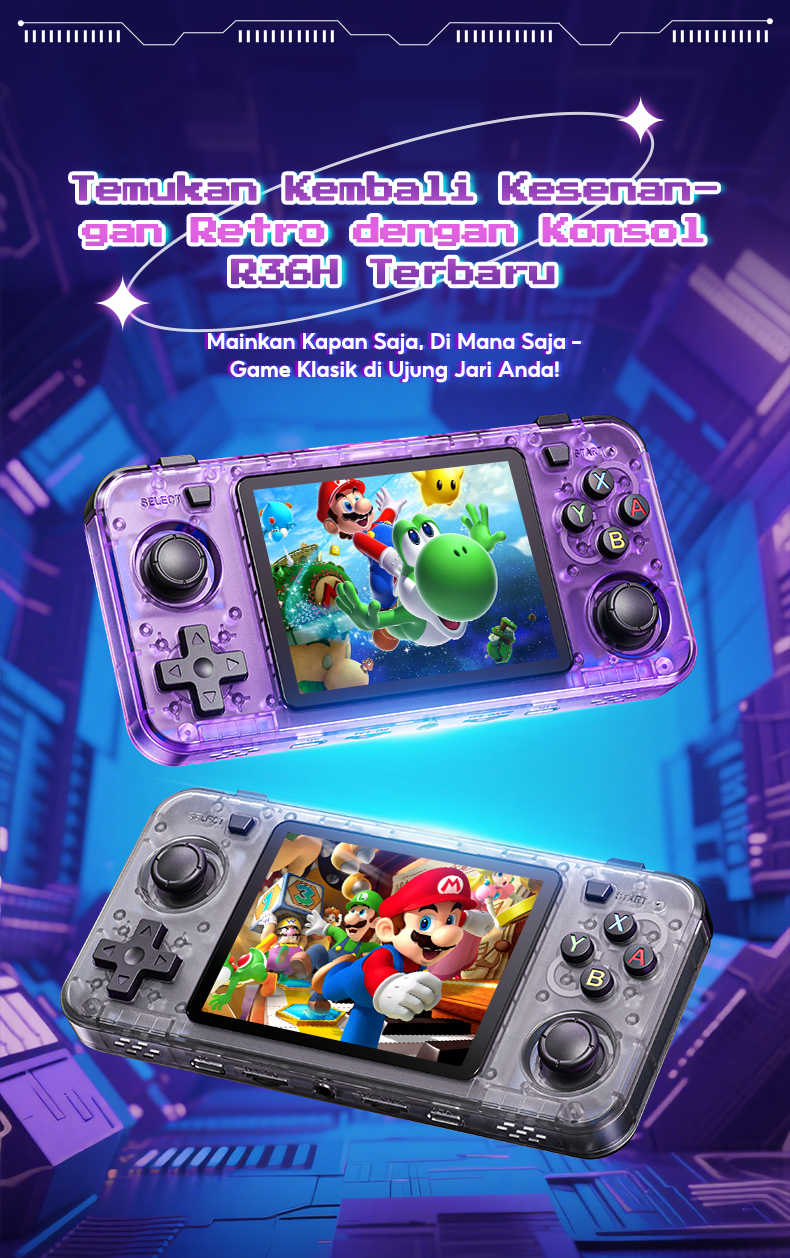 Jual Kiumo Game Bot R36H Retro Handheld Game Console Gameboy 3.5