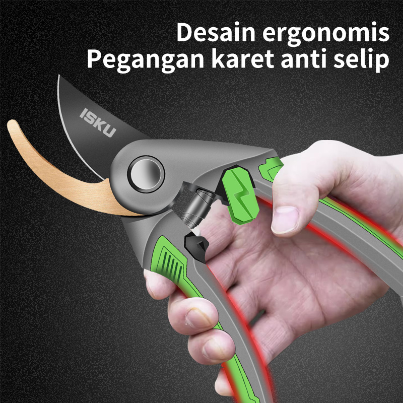 Jual ISKU Gunting Dahan Ranting SK5 Baja Super Tajam - Pruning Shears ...