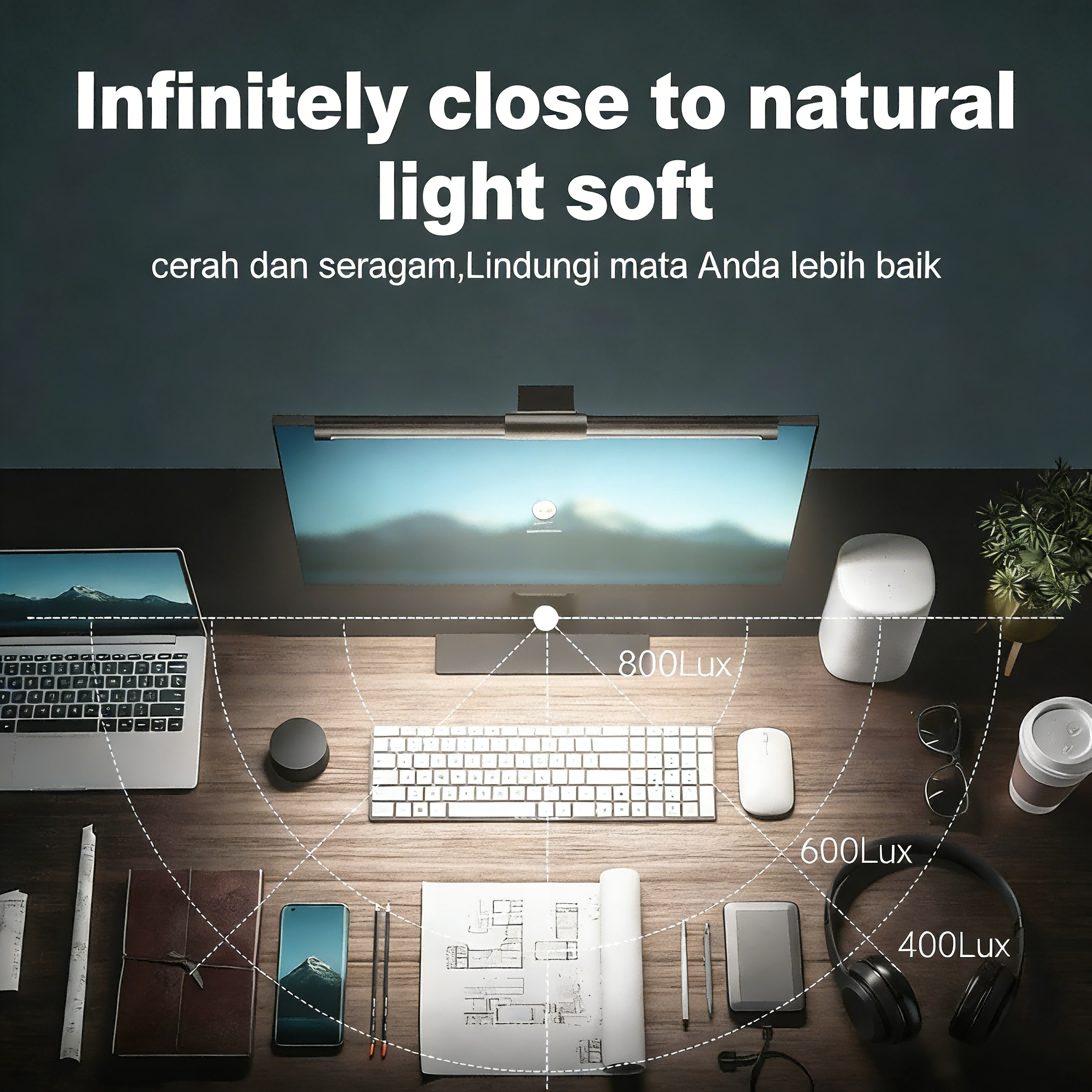 Jual CELOGLO LED Monitor Lampu Bar Gantung RGB Dimming Screen Hanging ...