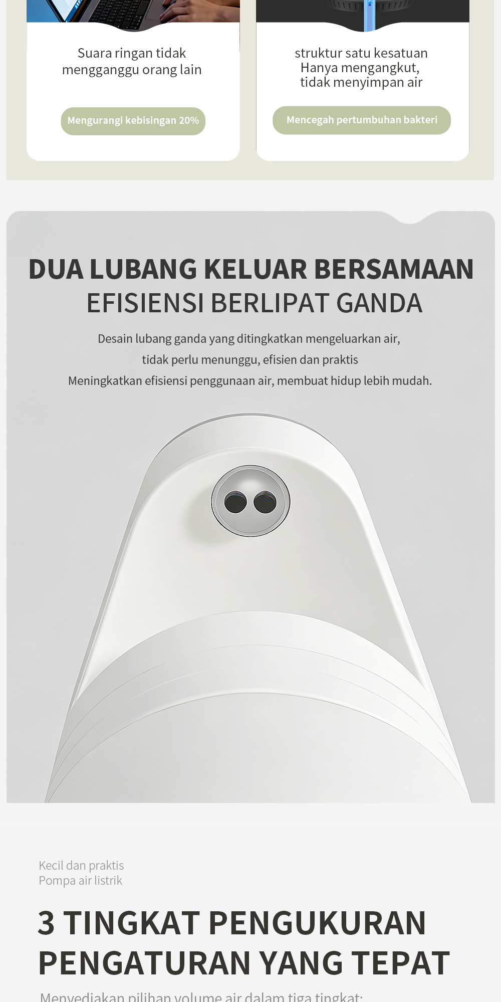 Jual VAELUS Dispenser Pompa Air Galon Elektrik 3 Kecepatan & Lampu ...
