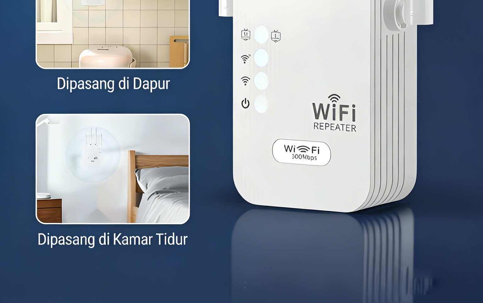 Jual Wireless Router Repeater Jaringan WiFi 1200Mbps 2 Band 2.4G+5GHz ...