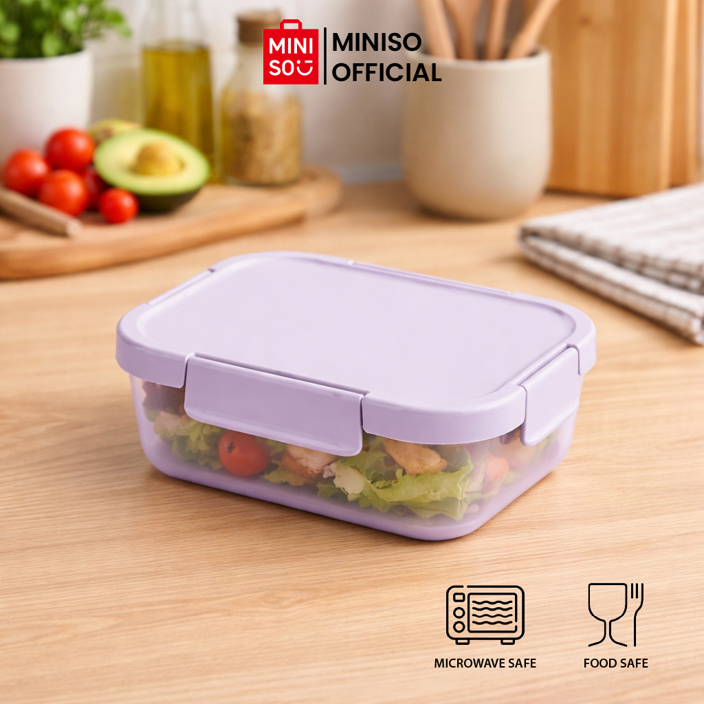Jual MINISO Macaron Series Food Container 900mL Kotak Makan Tempat ...