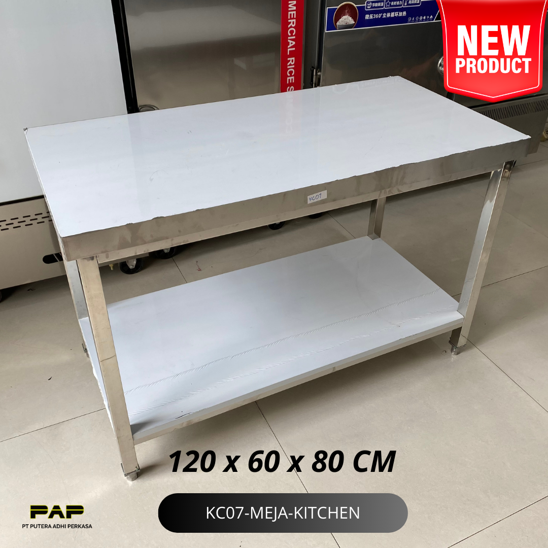 Jual Meja Stainless Dapur Resto Serbaguna Meja Penyimpanan Peralatan ...