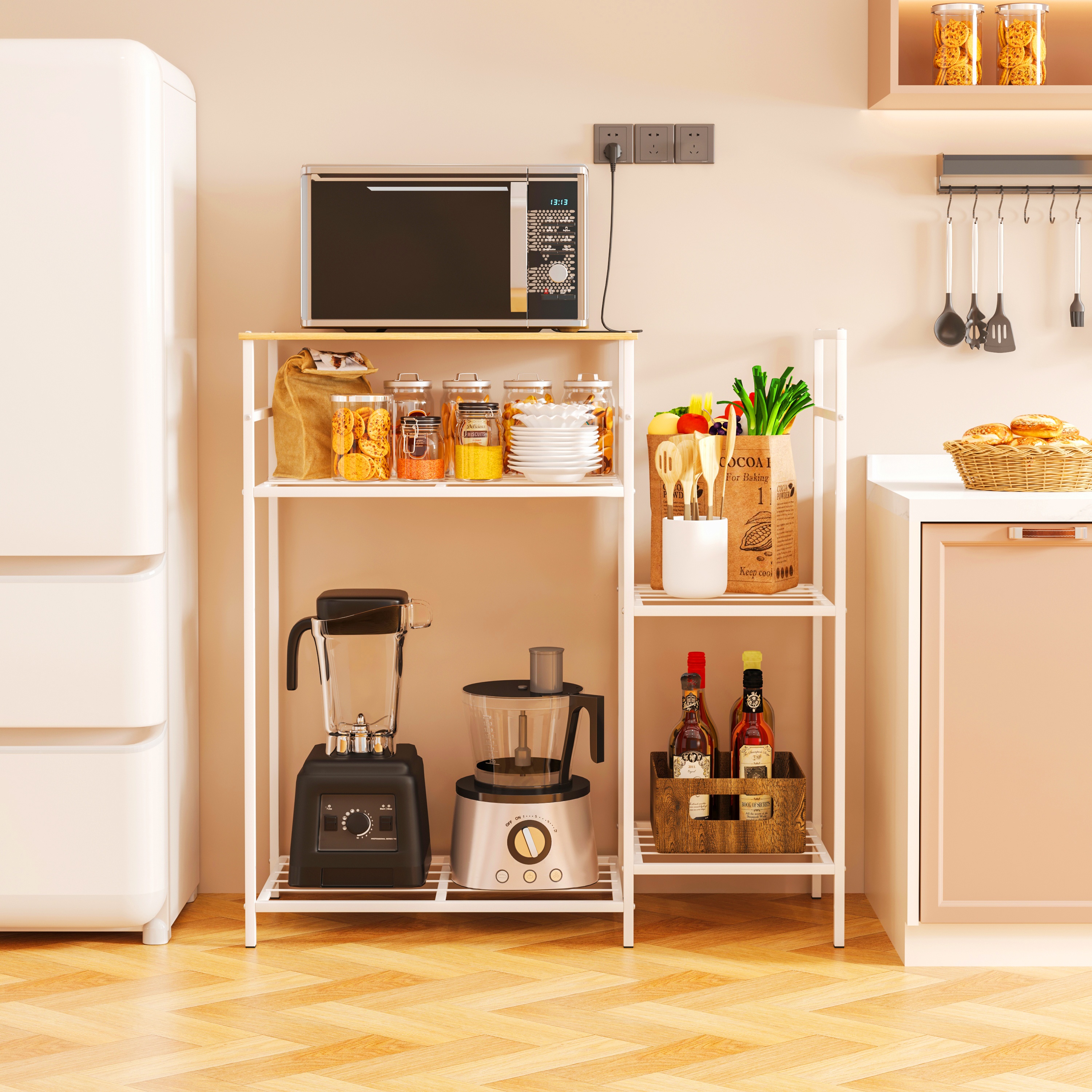 Jual ALOT Rak Dapur Serbaguna Rak Kompor Rak Oven Minimalis Kitchen ...