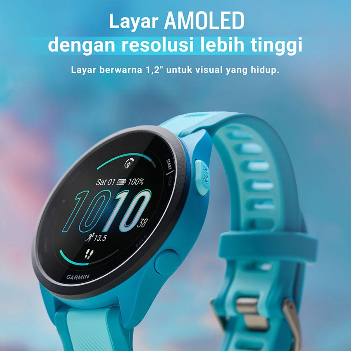 Jual Garmin Forerunner 165 - Garmin FR 165 Non Music Smartwatch Running ...