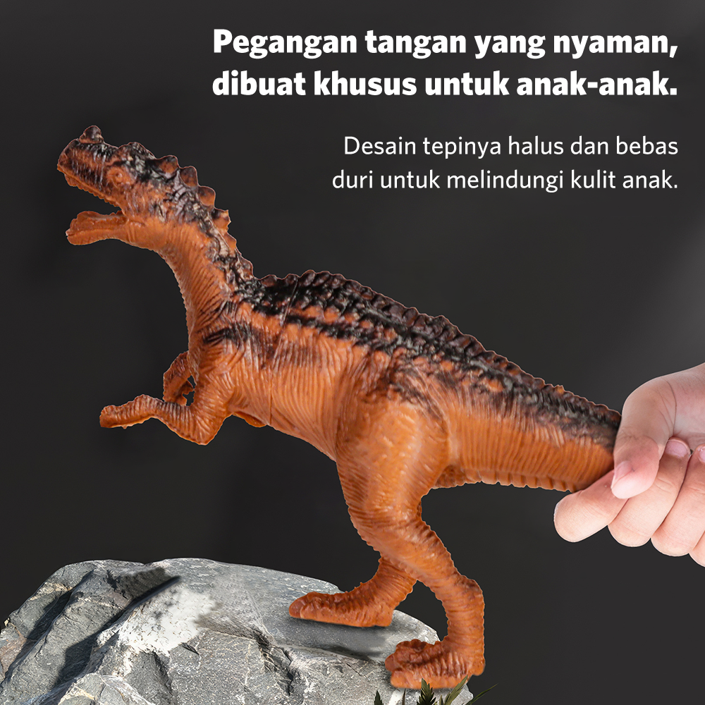 Jual WETECH Dino Figure Karet Mainan 60pcs Set Box Figure Dinosaurus ...