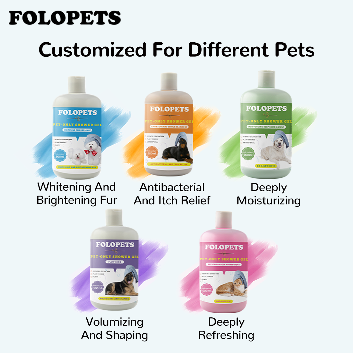 Jual FOLOPETS Shampoo Conditioner 2in1/Anti Jamur/Anti Kutu Khusus ...