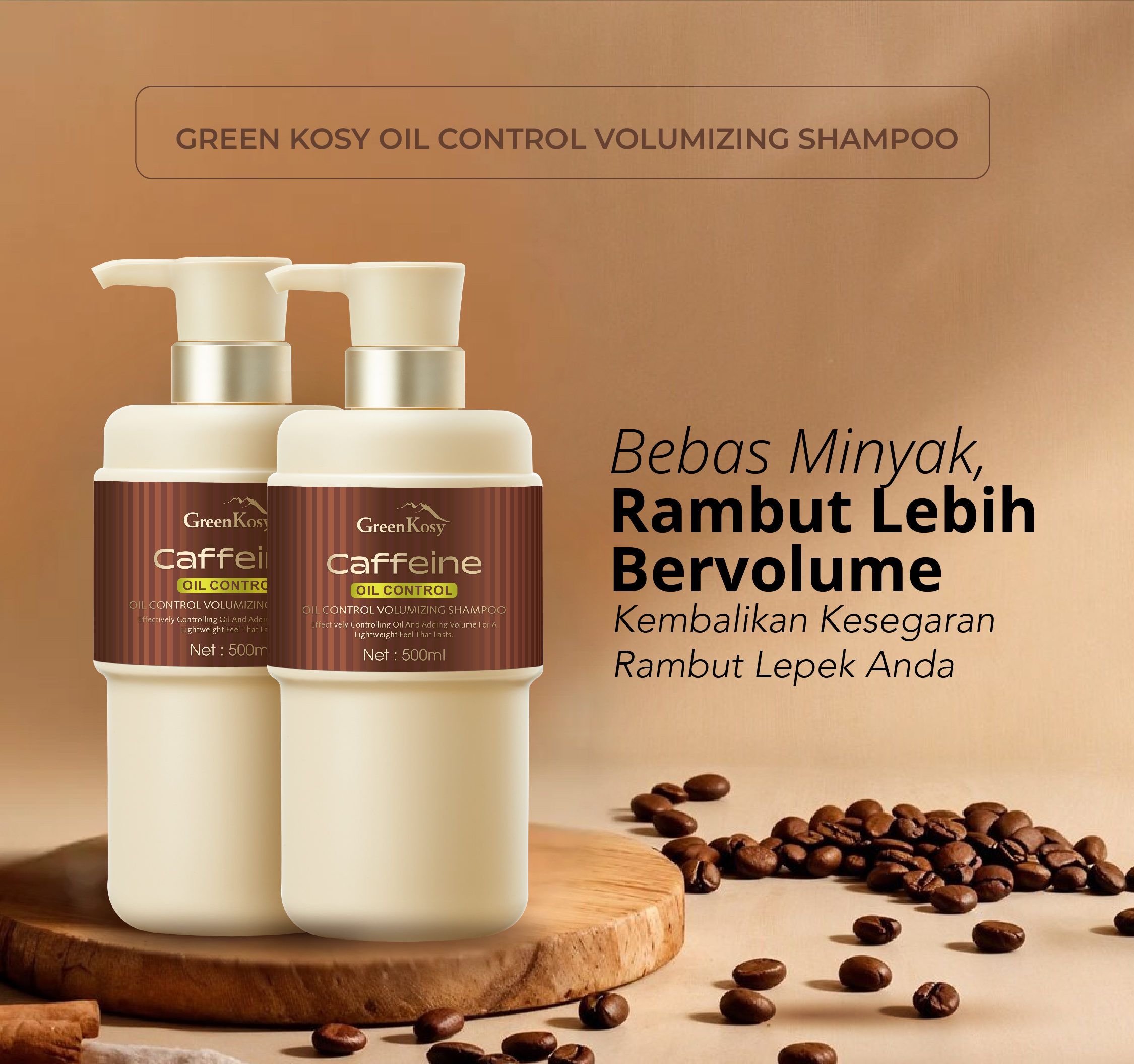 Jual GREENKOSY Oil Control Volumizing Shampoo - Mengontrol Minyak ...