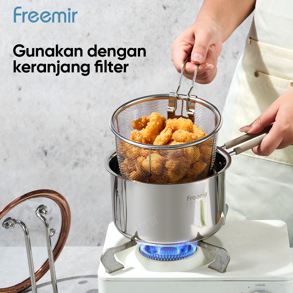 Jual Special freemir Deepfryer Set 304 Stainless Steel Anti Karat ...