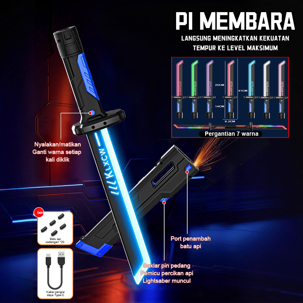Jual Tatajoy Mainan Pedang Anak Mainan Pedang Api Starlight Sword ...