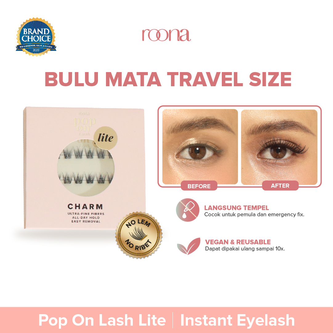 Jual ROONA - Pop-On Lite (Refill) [Langsung Tempel] Cluster Lashes ...